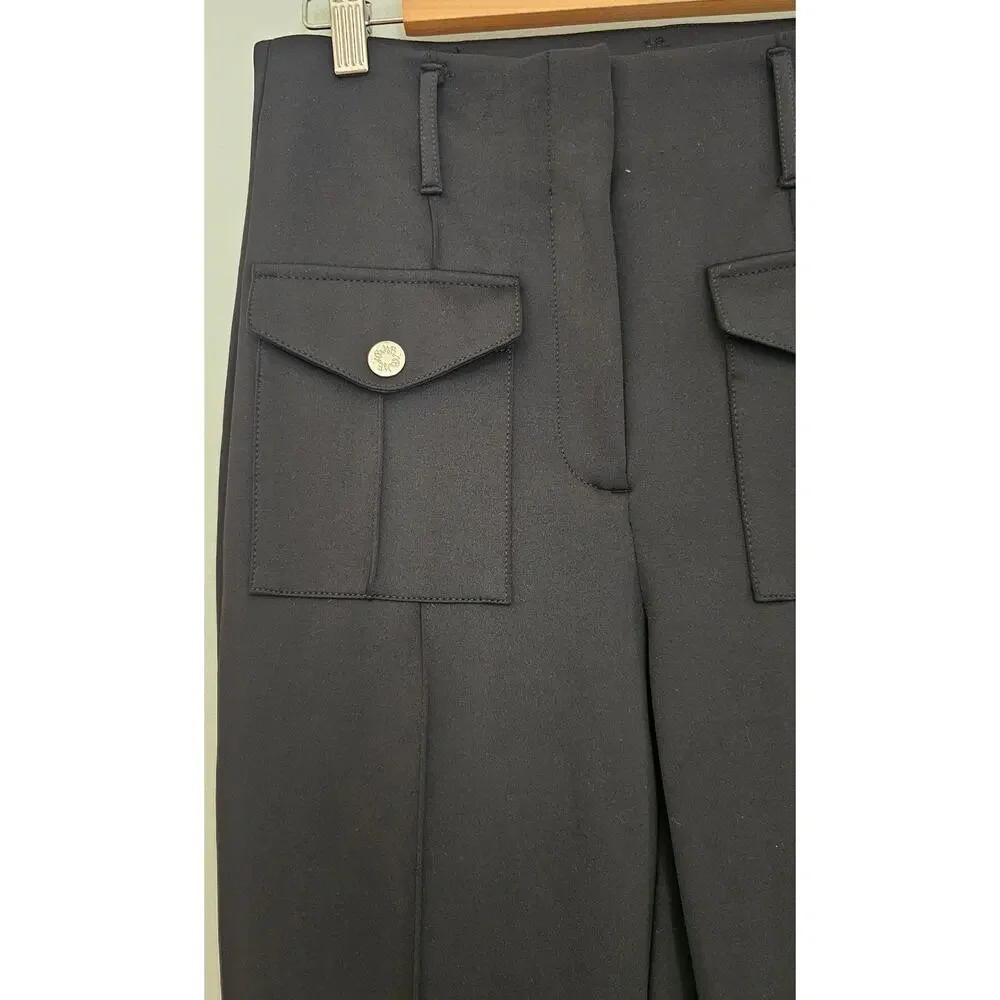 White House Black Market High-Rise Womens Flared Dress Pants Sz 8 - Picture 10 of 12
